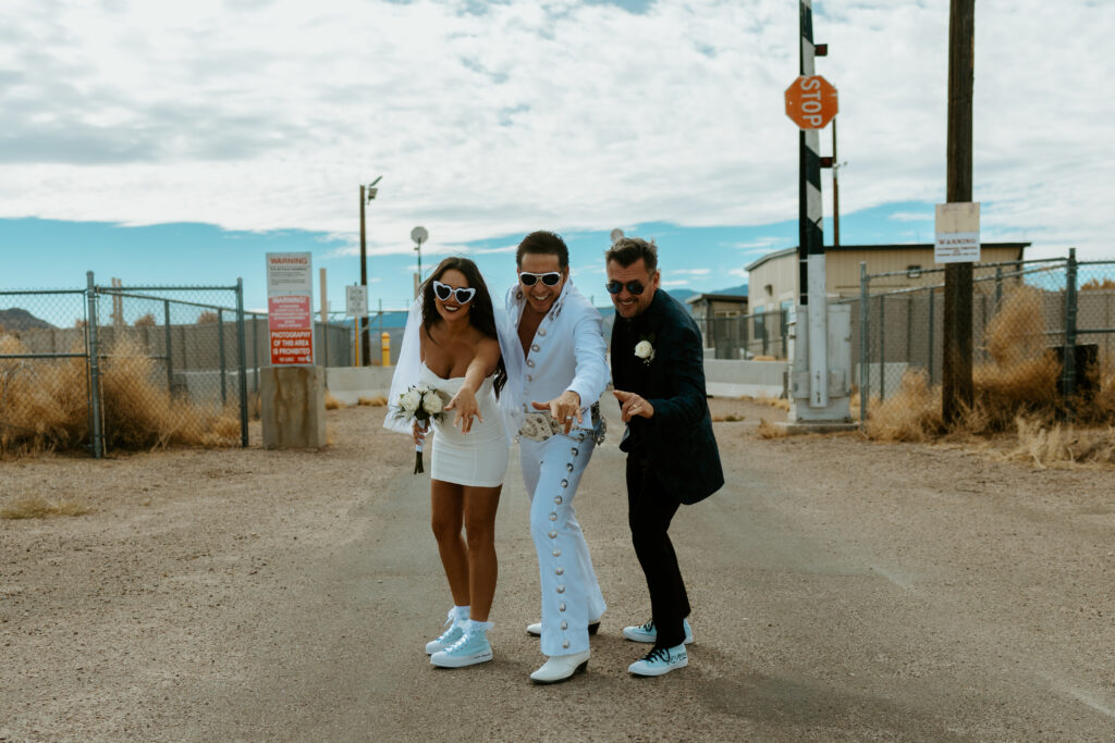 Couple celebrating their unique desert wedding in Tucson, featuring a stunning sunset backdrop, personalized decor, and a boho-chic theme. Capture your one-of-a-kind love story with a Tucson wedding photographer specializing in luxury and destination weddings.